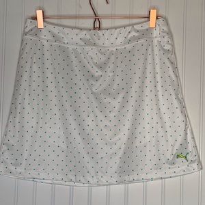 Puma athletic skort skirt polka dots size M NWT